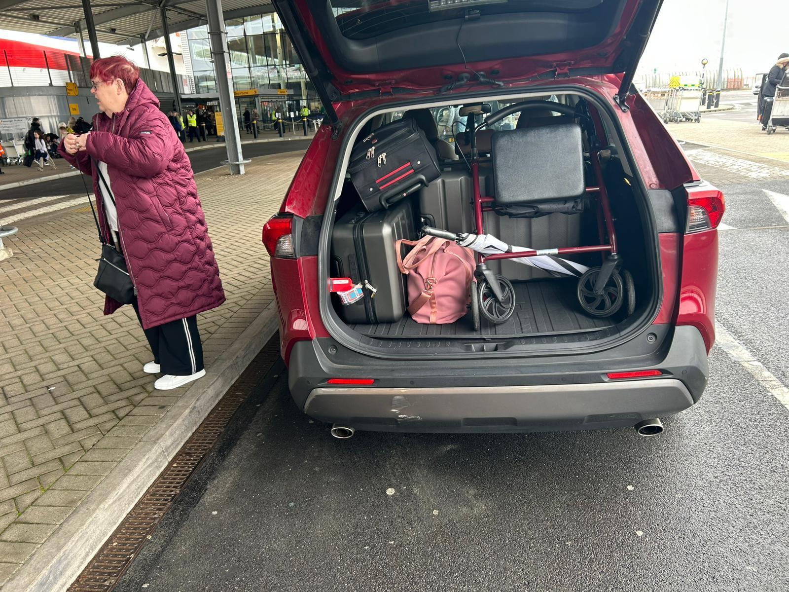 Estate car with extra luggage space for airport transfers from Southampton
