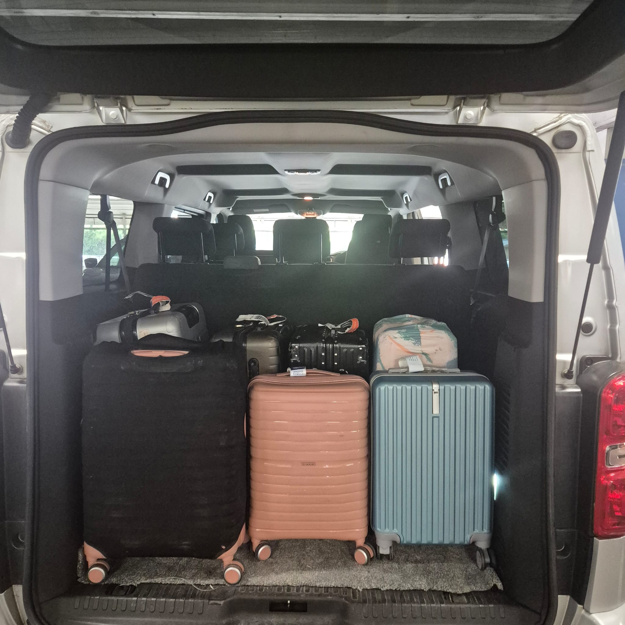 Spacious MPV interior for group travel from Southampton