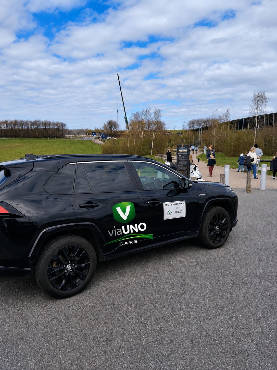 viaUNO Cars fleet vehicle near Southampton cruise port and Mayflower Park