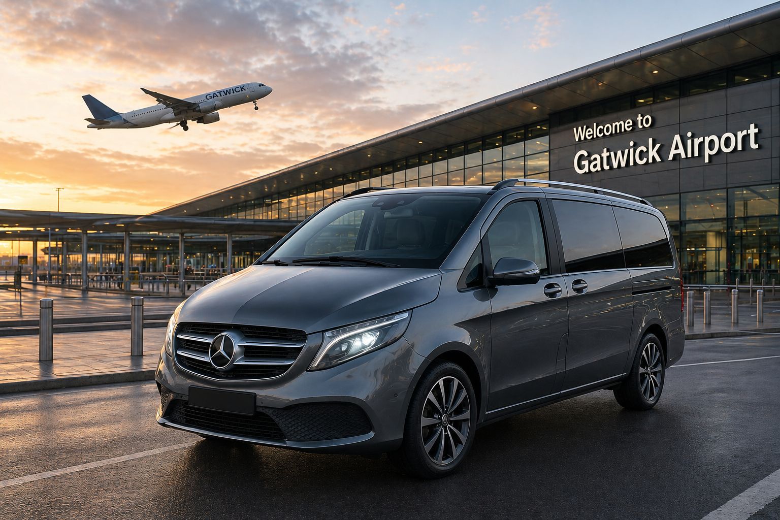 Southampton to Gatwick Airport private hire transfer