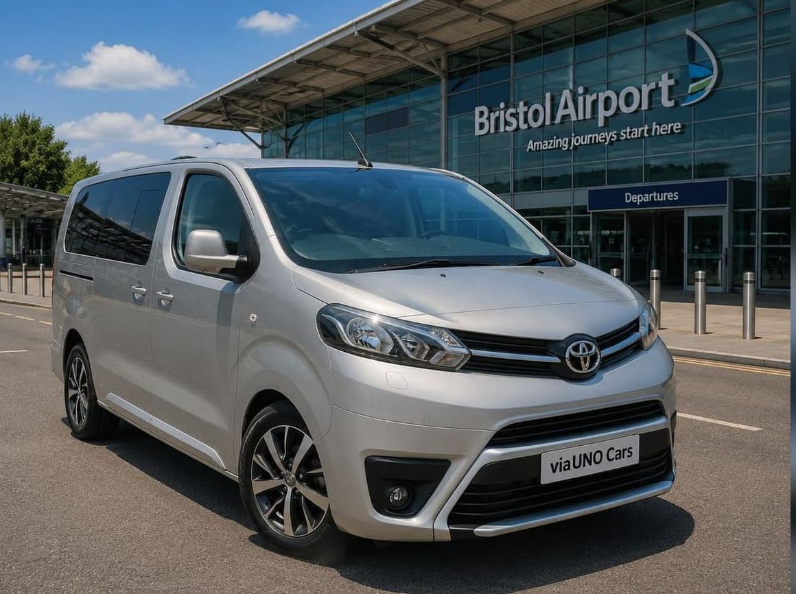 Bristol Airport to Southampton private hire transfer — 8-seater MPV