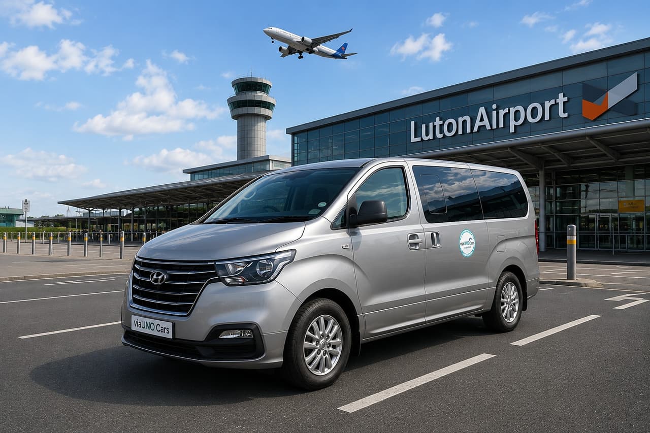 Luton Airport to Southampton private hire transfer — 8-seater MPV